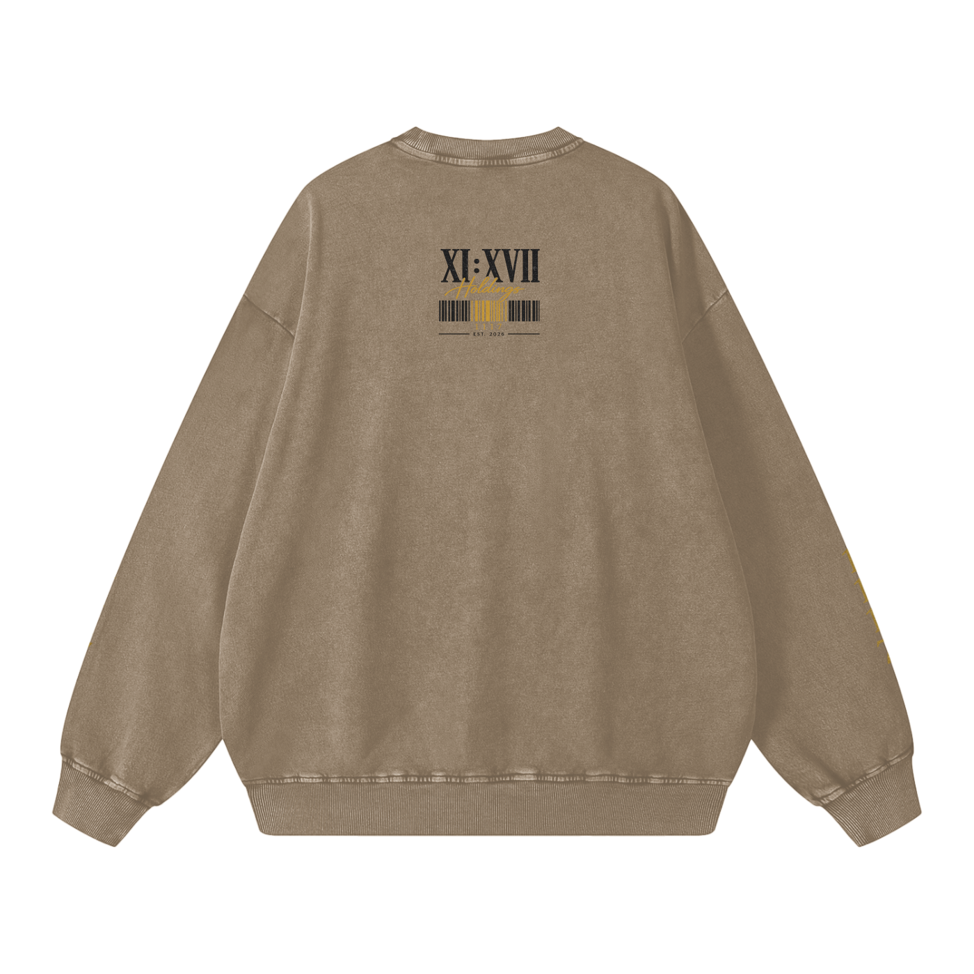 XI : XVII Holdings Founder’s Collection | Snow Washed Oversized Sweatshirt