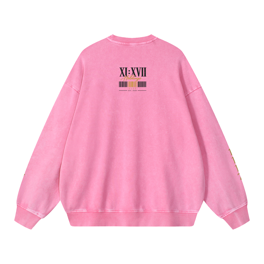 XI : XVII Holdings Founder’s Collection | Snow Washed Oversized Sweatshirt