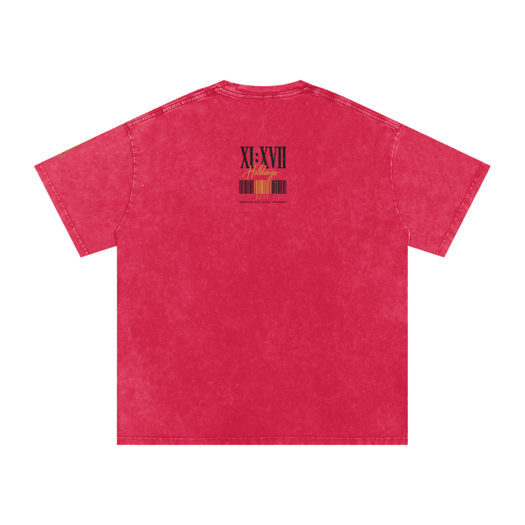 XI XVII Holdings Founders Collection Premium Snow Washed Oversized T Shirt