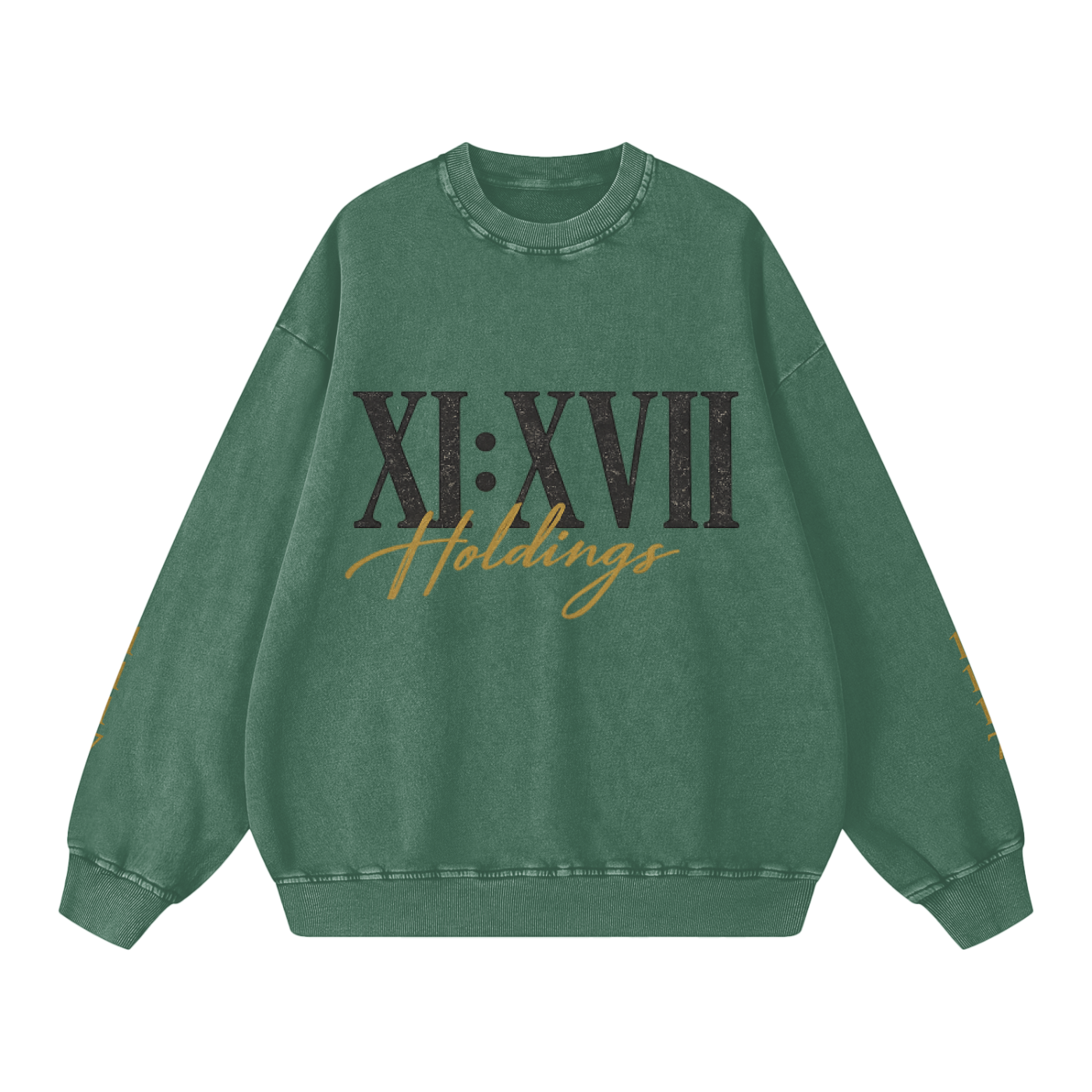 XI : XVII Holdings Founder’s Collection | Snow Washed Oversized Sweatshirt