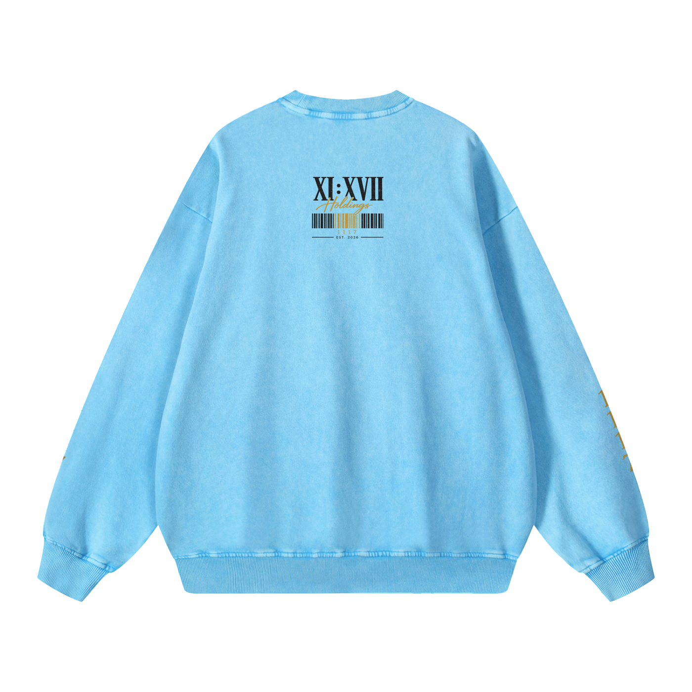XI : XVII Holdings Founder’s Collection | Snow Washed Oversized Sweatshirt