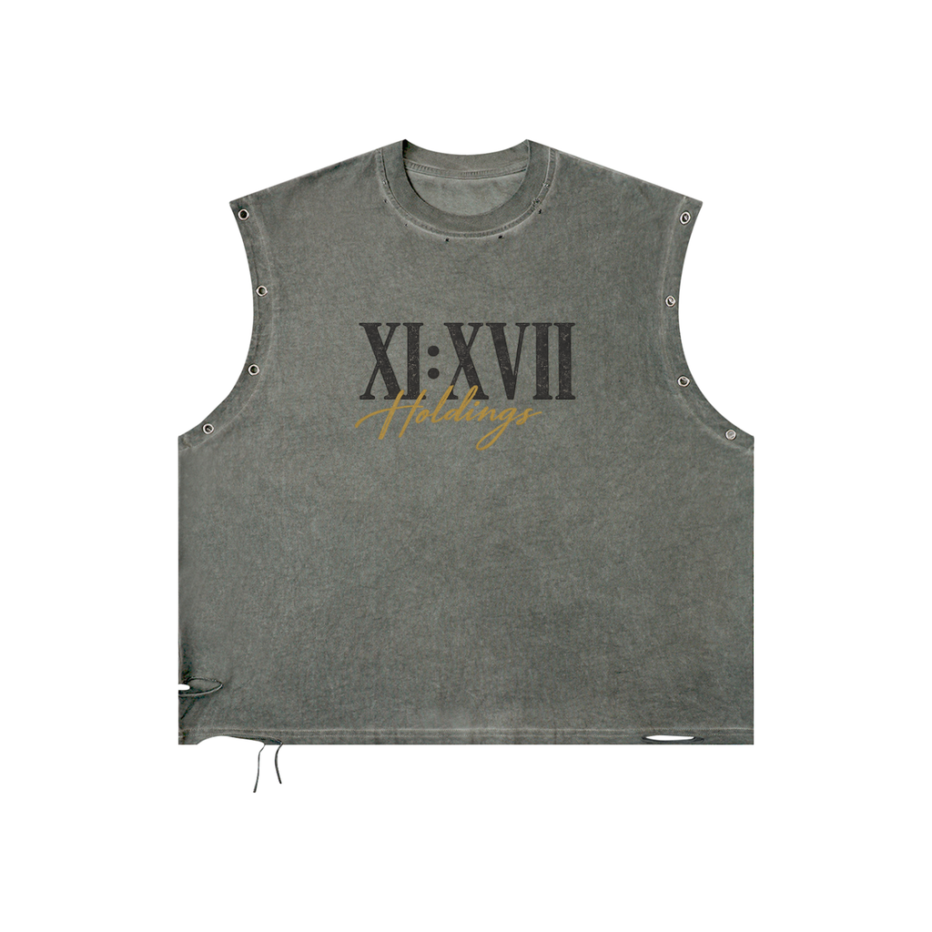 XI:XVII Signature Distressed Tank Top