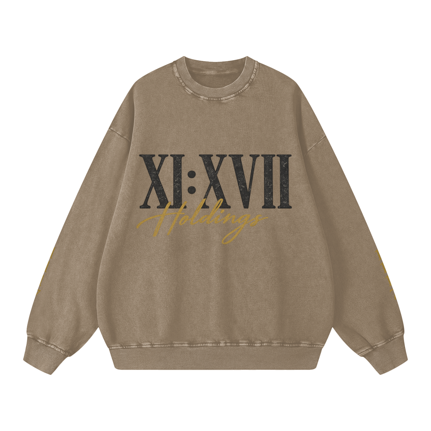 XI : XVII Holdings Founder’s Collection | Snow Washed Oversized Sweatshirt
