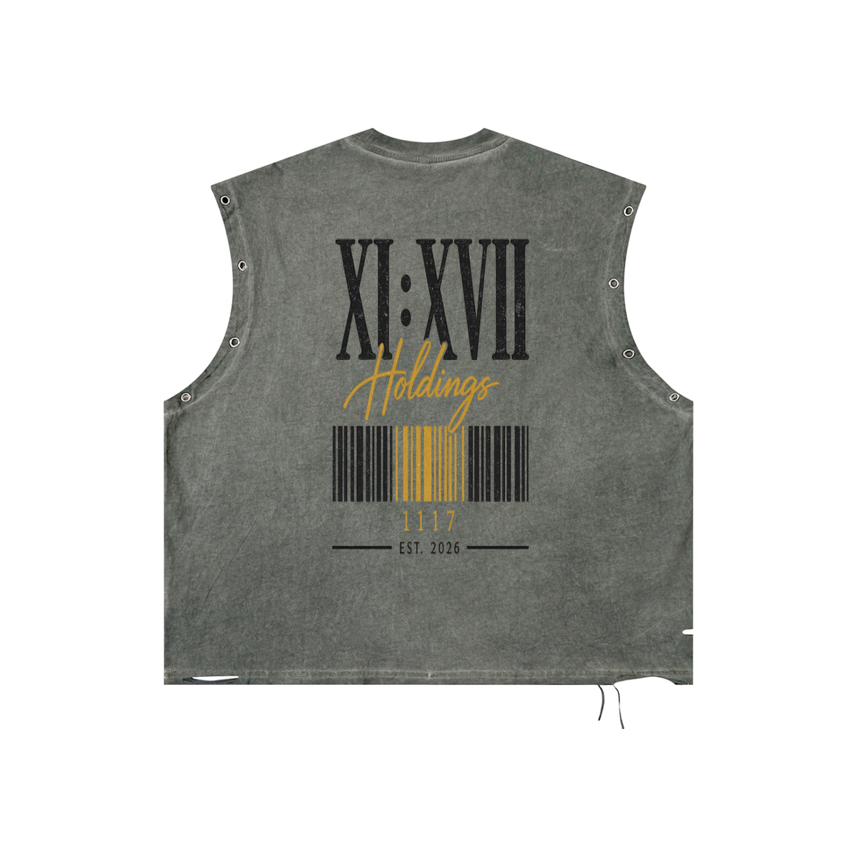 XI:XVII Signature Distressed Tank Top
