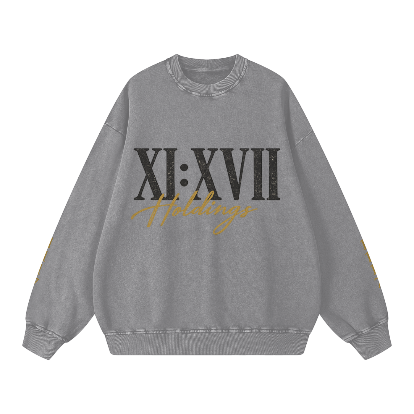 XI : XVII Holdings Founder’s Collection | Snow Washed Oversized Sweatshirt