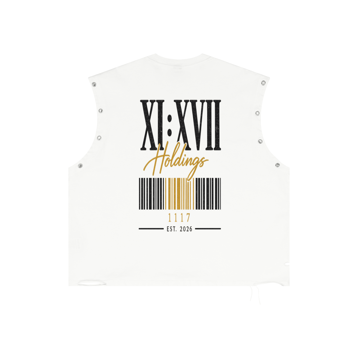 XI:XVII Signature Distressed Tank Top