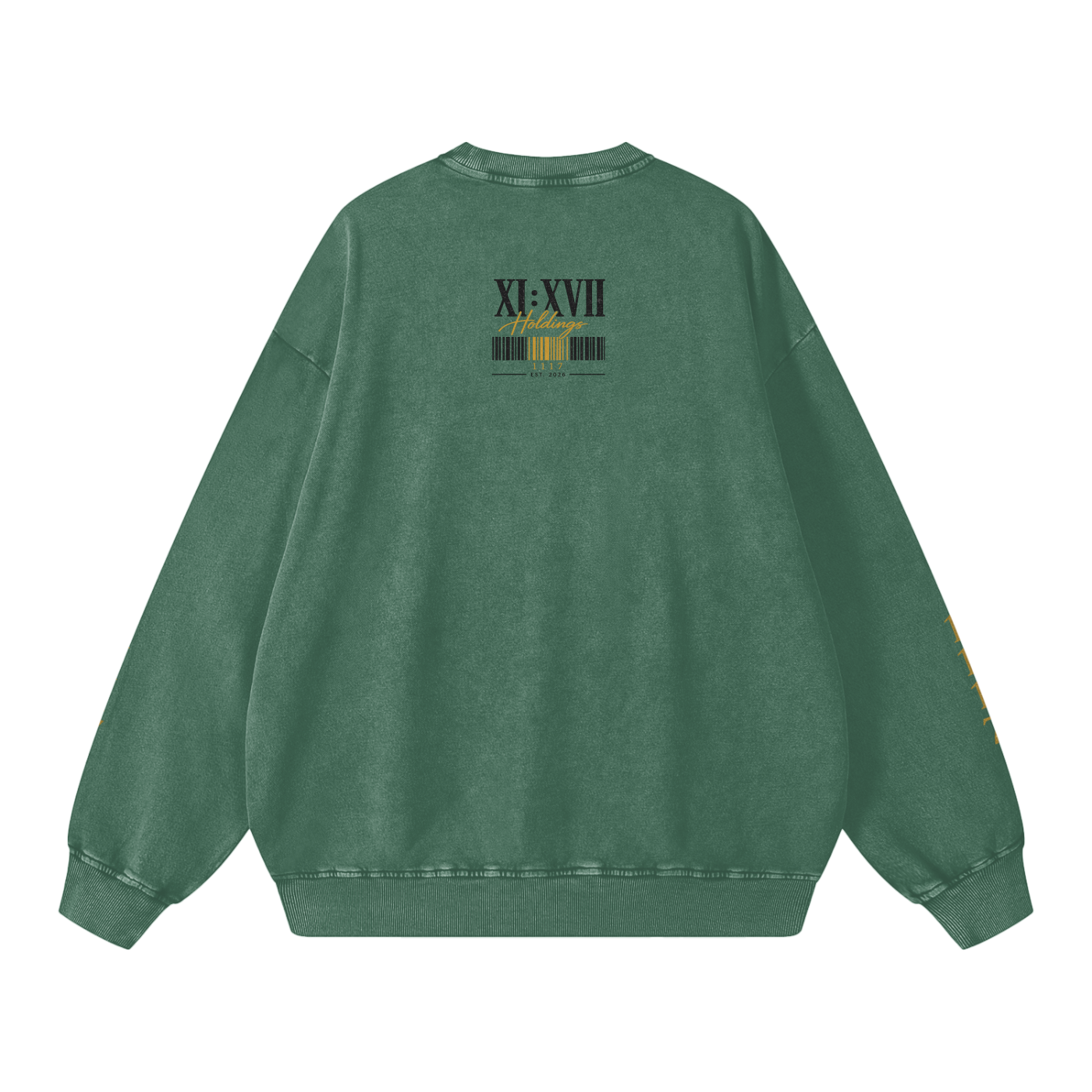 XI : XVII Holdings Founder’s Collection | Snow Washed Oversized Sweatshirt