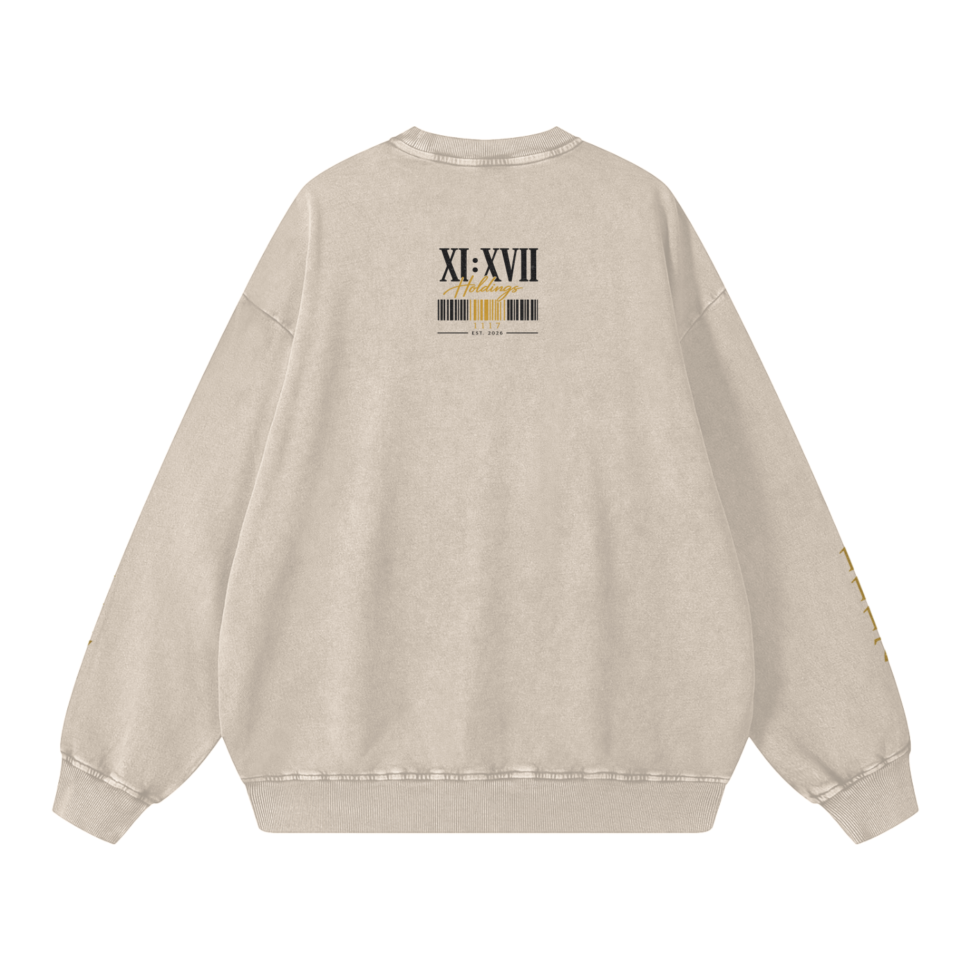 XI : XVII Holdings Founder’s Collection | Snow Washed Oversized Sweatshirt