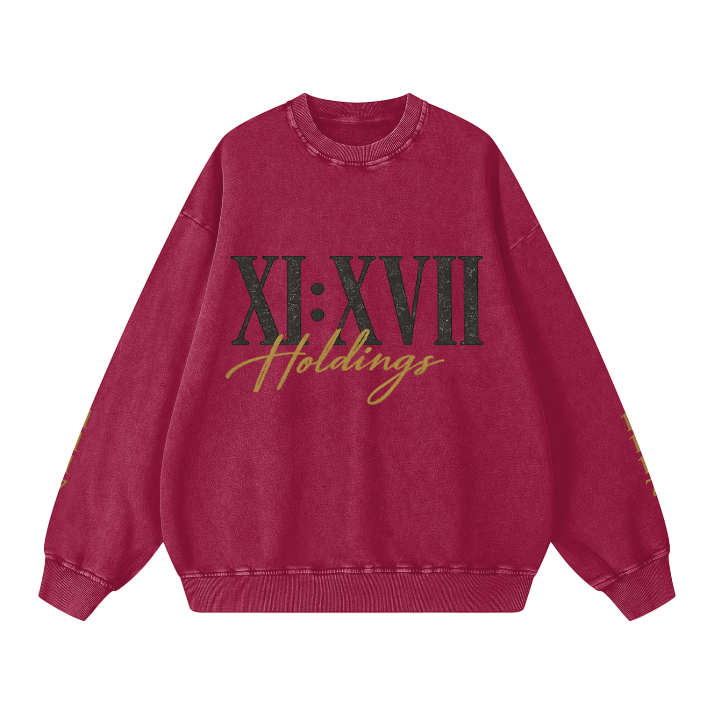 XI : XVII Holdings Founder’s Collection | Snow Washed Oversized Sweatshirt
