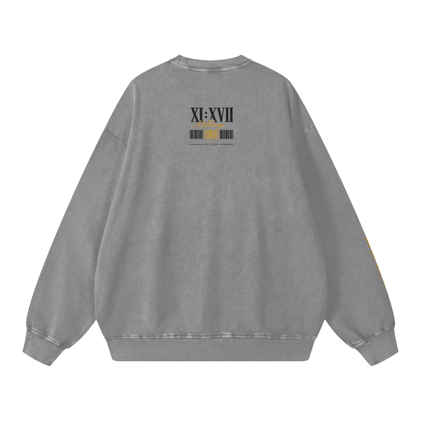 XI : XVII Holdings Founder’s Collection | Snow Washed Oversized Sweatshirt