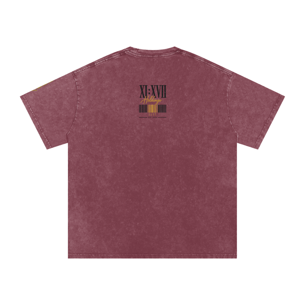 XI XVII Holdings Founders Collection Premium Snow Washed Oversized T Shirt