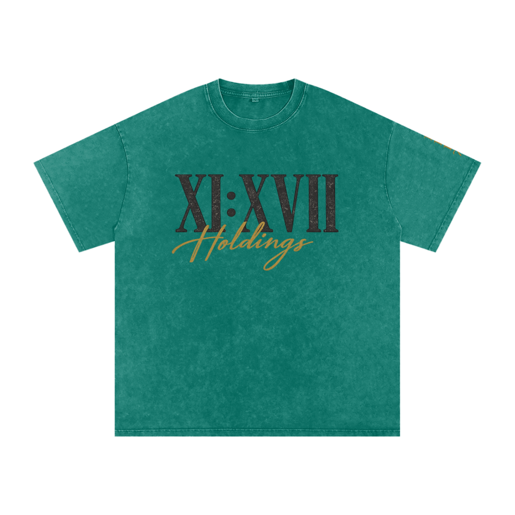 XI XVII Holdings Founders Collection Premium Snow Washed Oversized T Shirt